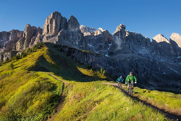 Mountain biking in the Dolomites of South Tyrol